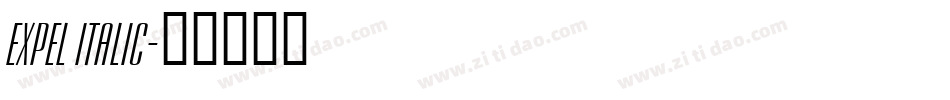 Expel Italic字体转换